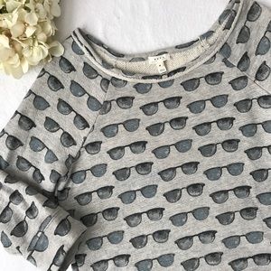 {Soft Joie} Sunglasses Print Sweatshirt Top